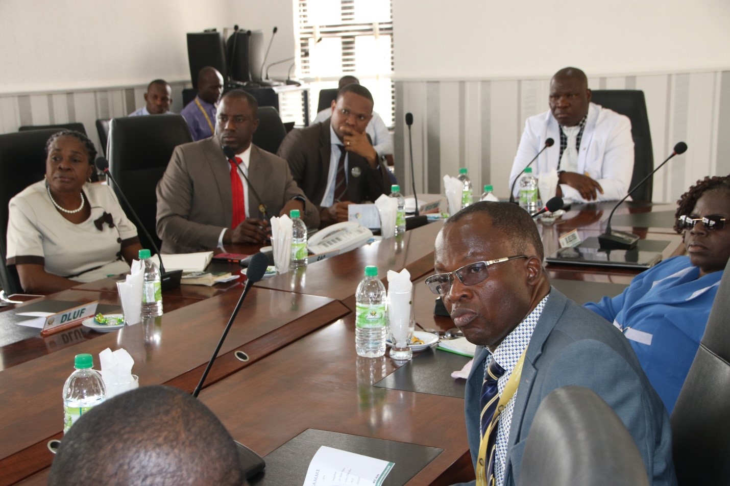 Cross Section of the University Management listening to the presentation of Dr. Dele Oyeku