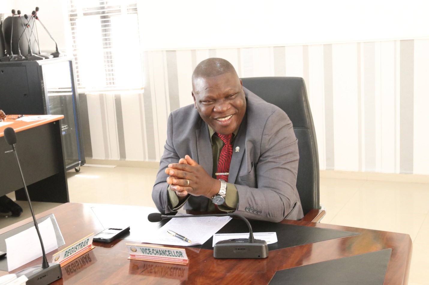 Professor Adeniyi Olayanju while delivering his welcome remarks