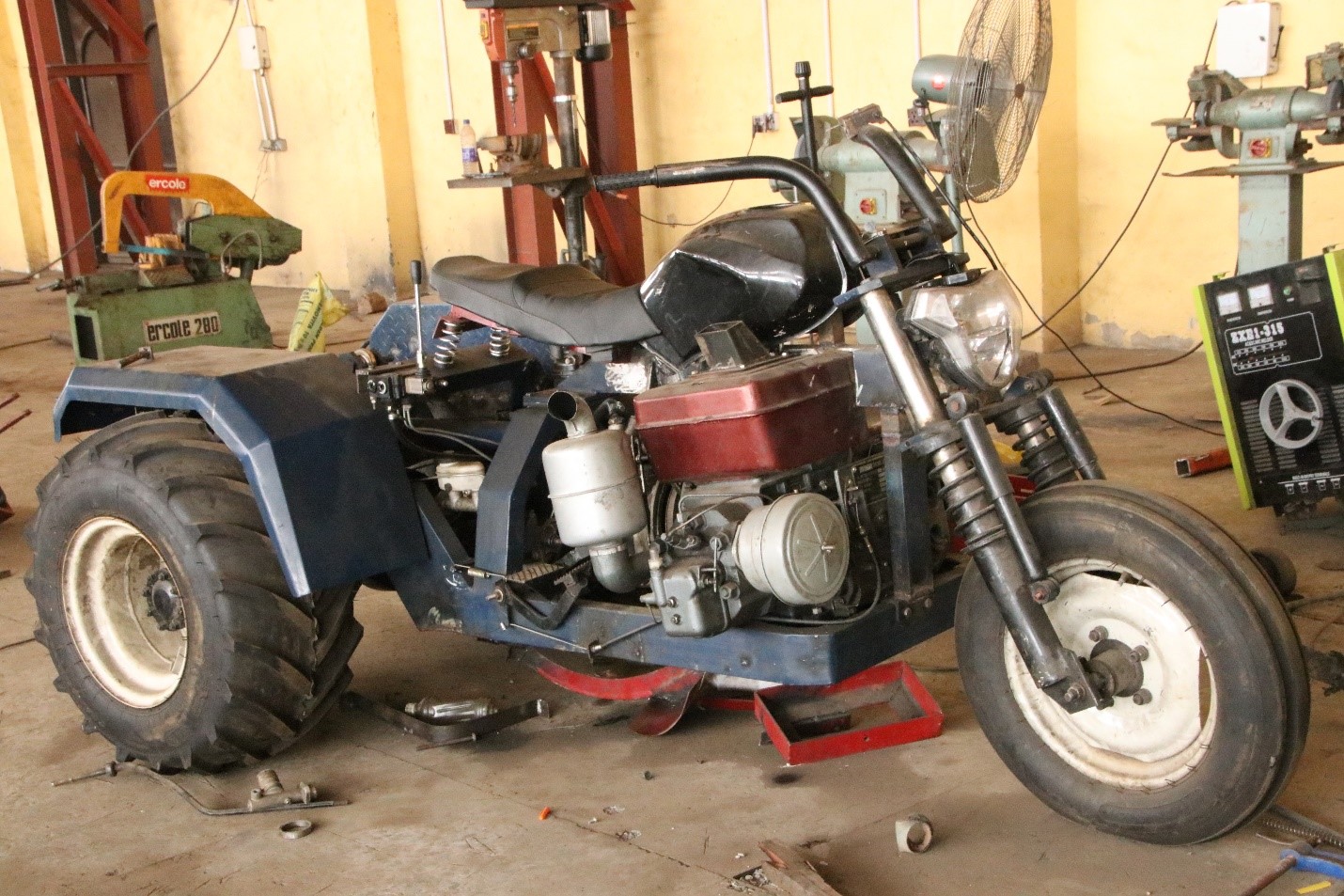 Side view of A Smart Tricycle Tractor at NCAM