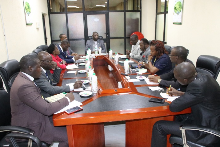 Members of Management with the Vice-Chancellor, Professor Adeniyi Olayanju at the head table and representatives of Winteck Limited